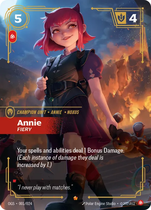 Annie, Fiery