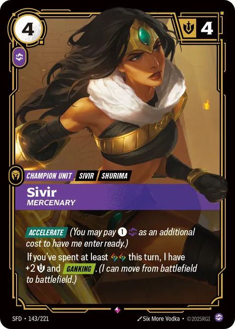Sivir, Mercenary