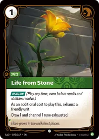 Life from Stone