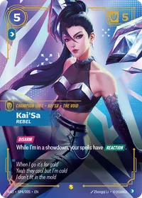 Kai'Sa, Rebel (K/DA Special Art Card)