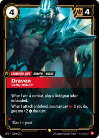 Draven, Vanquisher (Alternate Art)