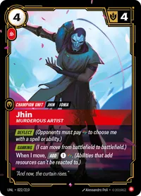 Jhin, Murderous Artist