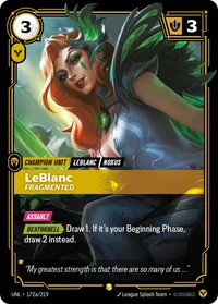 LeBlanc, Fragmented (Alternate Art)