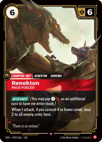 Renekton, Rage Fueled