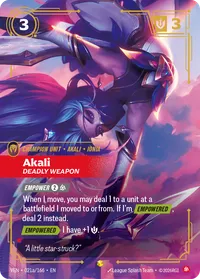 Akali, Deadly Weapon (Alternate Art)