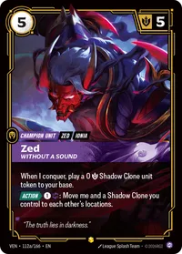 Zed, Without a Sound (Alternate Art)